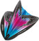 RED DRAGON Peter Wright Snakebite Hardcore Freestyle Dart-Flights, Pink und Blau, 3 Sets pro Packung (9 Dart-Flights insgesamt), F6691
