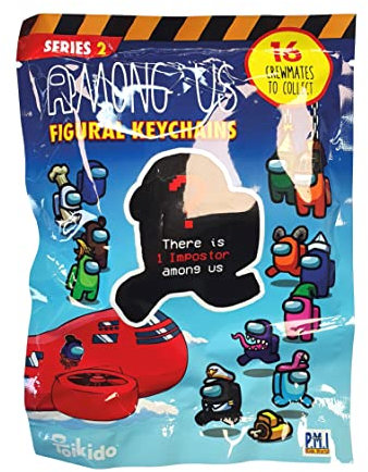 Among Us Figural Keychains Serie 2, offiziell lizenzierter Crewmate-Schlüsselanhänger, Blindtasche, farbig, 4 cm