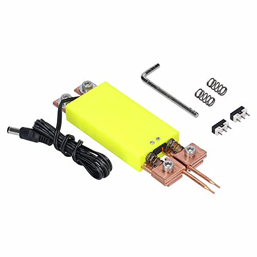 Stuurvnee Tragbares DIY PunktschweißGeräT Set Automatisches Integriertes PunktschweißStift ZubehöR für 18650 Batterie Gelb