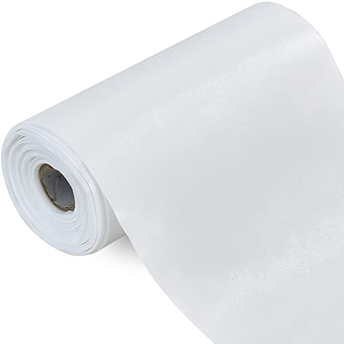 TONIFUL 15cm x 20M weißband breit geschenkband große schleife satinband für auto Bogen Große Eröffnungszeremonie Schleifen Partydekoration Stuhl Hochzeit Der Valentinstag Weihnachten