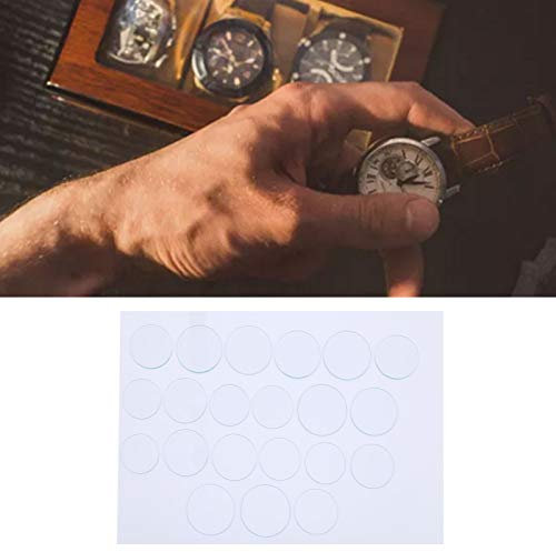 Juego De 21 Lentes De Vidrio Para Reloj, 35‑45 Mm De Espesor, Lente De Vidrio De Reloj De Vidrio Plano, 1.2 mm De Borde Liso, Vidrio De Alta Temperatura Para Reemplazo De Cristal De Reloj