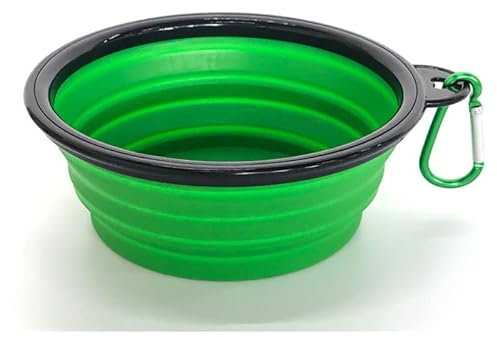 Small Collapsible Pet Feeding Bowl [Green]