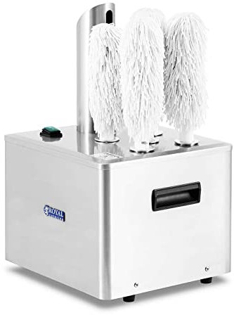 Royal Catering RCGP-2.0 Gläserpoliermaschine 5 Polierköpfe 1320 W 330 Gläser/h Gläser Poliermaschine Gläserpoliermaschine Gastronomie