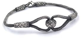 Sterling Silber Armband, Kazaziye Armband, Armband für Herren, handgefertigtes Silberarmband, 999 Silber Armband, 7 Inches, Sterling-Silber, Ohne Edelstein