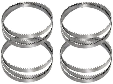 Sankuai Set di 4 Lame per Sega a Nastro 1400 x 8 x 0,5 mm 6 Denti Adatta per Sega a Nastro TC-SB 200