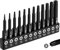 DAKCOS Torx Bit Set 12-teiliges T5, T6, T7, T8, T9, T10, T15, T20, T25, T27, T30, T40, Schrauber Bit Set Torx aus S2 Stahl, T-Profil mit bohrung, Länge: 50 mm