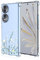 Topme Coque pour Honor 90 5G (6.7 inches), Étui de Téléphone Portable en Silicone TPU Souple avec Motif Peint Transparent - Fleurs 10