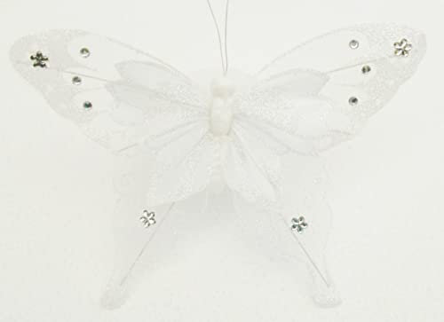 Bastelset Elfe Margarite rot-rosa-weiß Schmetterling für Elfenflügel weiß 14x20,5cm, MaterialType 3D Wellpappe-Rohling