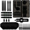 XQmax Dartpfeil-Geschenkset inkl. Dartschlüssel Dart Giftset Steeldart Softdart 3 Dartpfeile schwarz