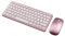 OFFPENSIG Clavier sans Bluetooth Souris Clavier sans Bluetooth Tablette Souris Rose