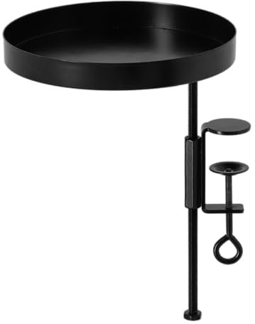 Esschert Design Fensterbankhalterung Schwarz rund Ø 18 cm - Metall