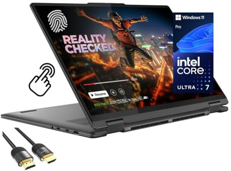 Lenovo Yoga 7i 2-in-1 Laptop, 16 2K Touchscreen Display, Core Ultra 7 155U, 16GB DDR5, 512GB PCIe SSD, Wi-FI 6E, Backlit KB, FP Reader, TB 4, Webcam, Keypad, US Version KB, PDG HDMI, Win 11 Pro