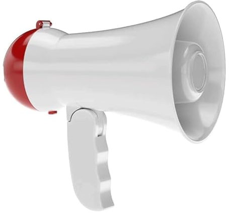 GAOJUNAN Recording Bullhorn Hand Megaphones 5w Portable Built-in Siren Recording Megaphone Speaker Battery Operated Outdoor Activities Bullhorn Air Horn Handheld
