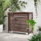 Marron Cache Climatiseur Exterieur Bois Cache Clim Bois Massif Housse Climatiseur Extérieur Support De Fleur Extérieur Décoratif Clôture Privée Support Plante Extérieur Pour Cacher Climatisation(86x35