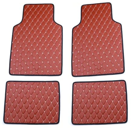 WSXCDE 4 Stück Auto-Fussmatten, für Toyota Yaris III Hybrid (2013-2017) Wasserfest Antirutsch Allwetterschutz Auto Teppich Innenraum, Vorne und Hinten Automatten Set,C