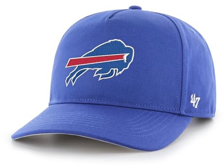'47 NFL Buffalo Bills Hitch RF Unisex Baseball Cap, Adjustable Snapback Strap, Team Logo, Colour Royal Blue