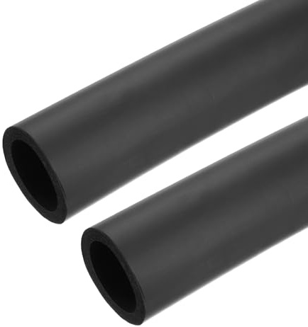 QUARKZMAN 2 x 1m Rohrisolierung Schaumstoff, Durchmesser 40mm Isolierstärke 7mm Heizungsrohr Verkleidung für Fitnessgeräte, Rohre (Schwarz)