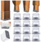 GICUNK 32Pcs Chair Leg Protectors,Rectangular Silicone Chair Feet Caps, Non-Slip And Noise-Reducing Furniture Leg Covers For Wooden Floors(Small Fit L:28-38mm,W:19-25mm)