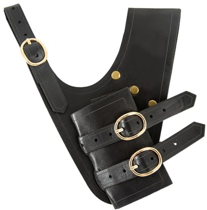 JDGFH Schwerthalter,Mittelalterliches Schwert Frosch Schwert Holster Schwertscheide Dolch Frosch Renaissance Gürtel für Ritter Krieger Piraten Cosplay,Einstellbar Schwerthalter Rücken Gürtel