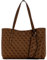 GUESS Brenton Tote Latte Logo