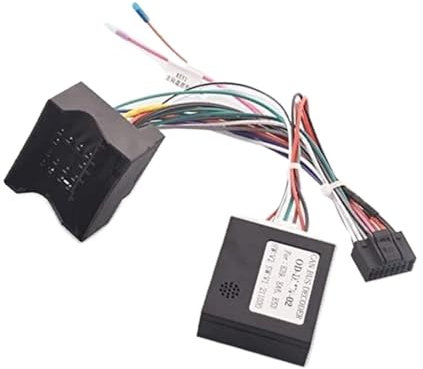 MEXWLOP Adaptateur de câble de Faisceau de câblage stéréo d'autoradio Android 16 Broches, for BMW, E46 E87 E65 E66 E67 avec Quadlock Câble Adaptateur pour autoradio