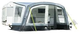 DWT aufblasbares Sonnendach für Wohnwagen - Sunny Air - inkl. 1 x Vorder- und 2 x Seitenwand - 300/400 cm x 250 cm Tiefe - Air-In-System, Breite x Tiefe:300 x 250 cm