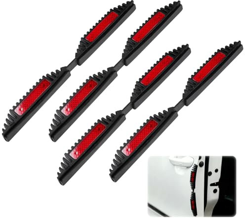4 Stück Kantenschutz Autotür (21.5 X 2 cm), Nachts Reflektierend Auto Türkantenschutz, Kratzfest Türkantenschutz Aufkleber, Autotür Ecke Anti-Scratch Abdeckung Passend für die Meisten Autos