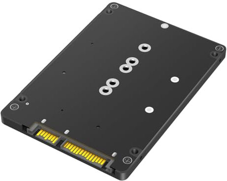 Kueohse Adattatore SSD 2 in 1 Combina M.2 NGFF Key B e MSATA con convertitore Adattatore 2,5 3, alloggiamento Esterno SSD
