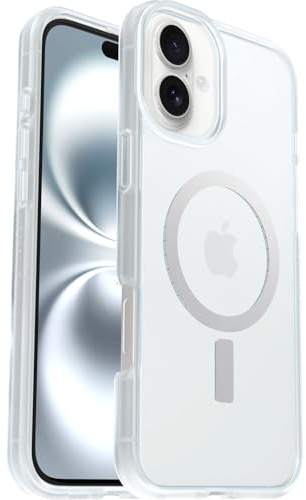 OtterBox React MagSafe Case for iPhone 16 Plus, Clear | Shockproof, Drop-Proof, Ultra-Slim Protective Thin Case, Tested to Military Standard, No Retail Packaging