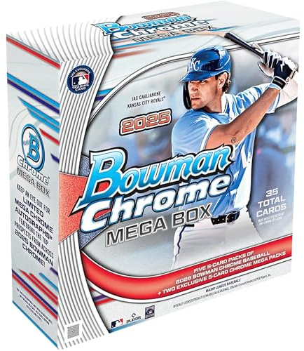 2025 Bowman Chrome Baseball – Fabrikversiegelt – Mega Box