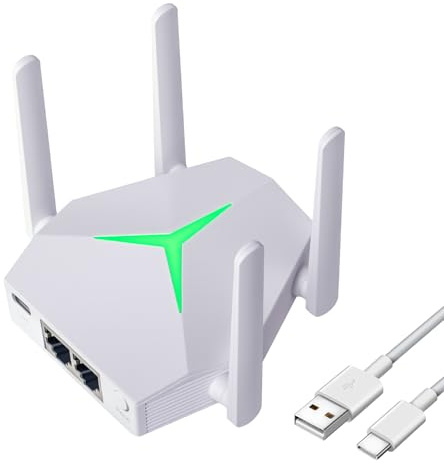 WLAN Verstärker AC1200 WiFi Repeater Dualband WLAN Extender (Weiß)