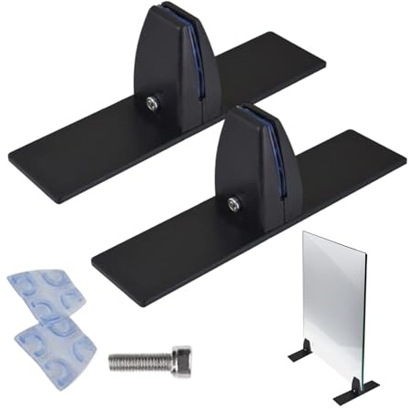 Standfuß für Glaskamin – mit verstellbaren Clips, robuste Ständer, Kamin-Sichtwinkel, Paneelfüße, für Winter, Innenbereich, Zuhause, Schlafsaal, Wohnung, Büro