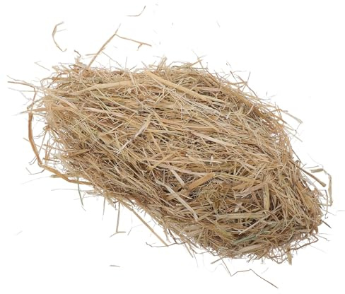 VERDANVERSE Lecho de Paja Natural para Mascotas Pequeñas 1 Kg, Paja para Nido de Conejos y Gallinas, Absorbente y Seca para Jaulas y Refugios, Material Renovable para Granja y Jardín