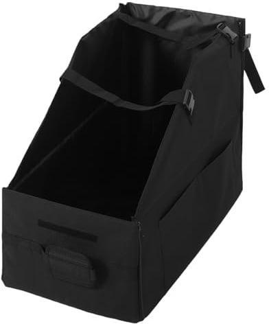 Leftwei Zusammenklappbare Fahrrad-Aufbewahrungsbox, Transport-Organizer mit Schnallenriemen und Staubschutz, für Auto, Kofferraum, Garage und Zuhause