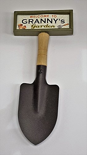 Welcome to Granny's garden hanging shovel sign
