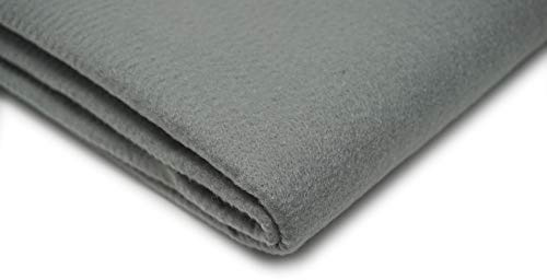 Acrylic Craft Felt Fabric, 150cm Width, 20 Colour Options, Sold by The metre, Free Delivery (Grey)
