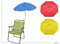 ColorBaby 53162, Silla Playa Plegable Aluminio Fija 55x35x72 Cm Unisex Niños, Multicolor, 1 Unidad Paquete De