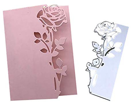 Rose Umschlag Schneiden Schablonen Stanzmaschine Stanzschablone Scrapbooking Prägeschablonen Stanzen Stanzformen Zubehör für 3D Karten Karten Fotoalben Papier Karten Sammelalbum