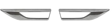 OMAC Blinkerrahmen Signalblende Seitenblinker kompatibel mit VW T6 Transporter 2015-2019 Chrom