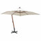 Festnight Parasol Déporté Parasol de Jardin Plage 300 x 300 cm Poteau en Bois Vert