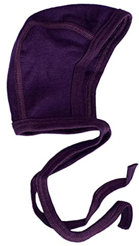 Cosilana Baby Häubchen aus 70% Wolle und 30% Seide (Pflaume, 74-80)…