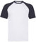 Fruit of the Loom Shortsleeve Baseball T-Shirt S M L XL XXL, Größe:3XL, Farbe:weiß/deep Navy