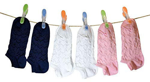 PETTI Artigiani Italiani - Calzini Bambina, 6 Paia di Calzini Fantasmino Bambina, Calzini Bambino Fantasmino Femminuccia, Calzini Bambina Cotone Filo di Scozia, 100% Made in ItalyPatrizia