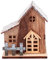 TOYANDONA LED Weihnachtshaus mit Beleuchtung Weihnachten Holzanhänger Holz Christbaumschmuck Weihnachtsbaum Anhänger Winterdorf Haus Weihnachtsdorf Holzhaus Beleuchtet Deko