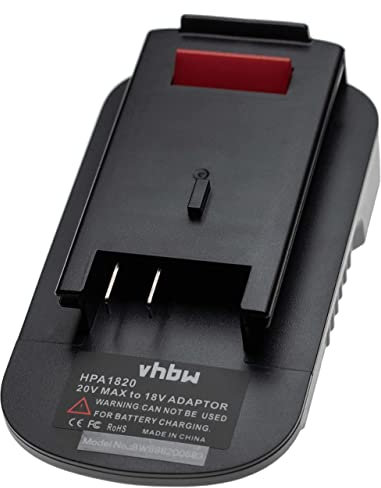 vhbw Adaptateur de Batterie Compatible avec Black & Decker Outils électriques - Adaptateur Batteries Li-ION 20 V