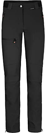 Bergson BRYNE Comfort (Slim) | Damen Winter Softshellhose, mit warmem Innenfleece und voll elastischem Gesäßeinsatz, Black [900], 38 - Damen