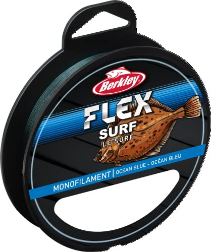 Berkley Flex SS-monofile-Brandungsschnüre – stark, wenig Drall, leicht zu knoten, sehr abriebfest, salzwasserfest – perfekt für den Salzwasserangler!