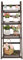 unho Wooden Ladder Shelf, 4 Tier Plant Stand Flower Display Stand Folding Wooden Ladder Storage Rack Shelf Unit Corner Book Shelves Indoor Outdoor Plant Ladder Racks