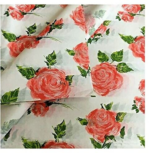 Cottage Rose Flower Pretty Shabby Chic Vintage Tissue Paper Wrap Sheets 35x45cm (5 Sheets)