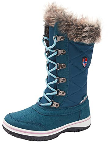 Trollkids Girls Holmenkollen Snow Boots 33, teal/aqua